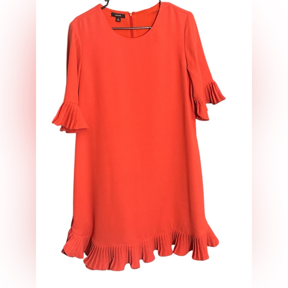 ALFANI Pleated Flounce Dress, Created for Macy's - Picture 3 of 8